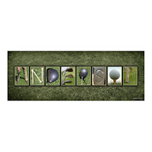 Personalized Golf Name Print