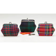 Product Image for Plaid Kiss Lock Coin Purse