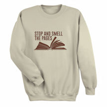Alternate Image 1 for Stop and Smell the Pages Shirts