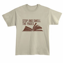 Alternate Image 2 for Stop and Smell the Pages Shirts