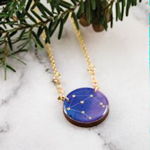 Alternate Image 6 for Zodiac Constellation Necklace