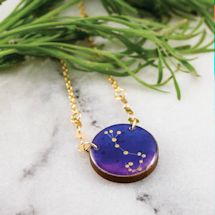 Alternate Image 10 for Zodiac Constellation Necklace