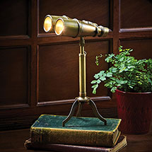 Alternate Image 1 for Brass Binoculars Accent Lamp