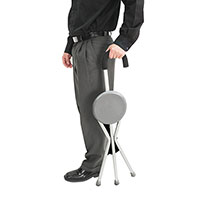 Alternate Image 1 for Portable Seat with Cane