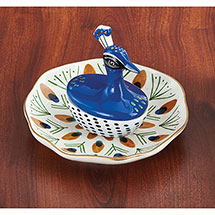 Product Image for Hand-Painted Peacock Jewelry Dish