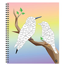 Alternate Image 1 for Jumbo Sticker by Number Book - Birds