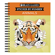 Jumbo Sticker by Number Book - Animals
