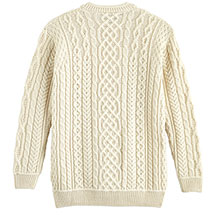Alternate Image 2 for Men's Aran Fisherman Sweater