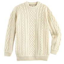 Alternate Image 3 for Men's Aran Fisherman Sweater