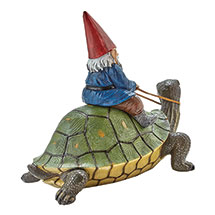 Alternate Image 1 for Gnome and Turtle Garden Sculpture