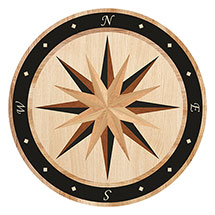 Alternate image for Compass Rose Floor Mat