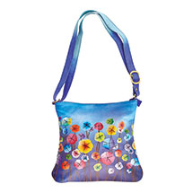 Product Image for Hand-Painted Pansies Handbag