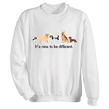 Alternate Image 1 for It's Nice to Be Different T-Shirt or Sweatshirt