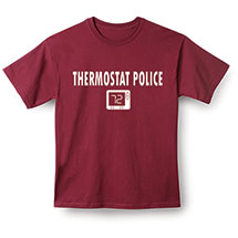 Alternate Image 2 for Thermostat Police T-Shirt or Sweatshirt