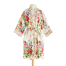Floral Waffle Robe