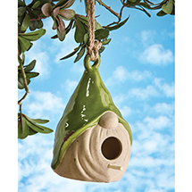 Product Image for Stoneware Gnome Birdhouse