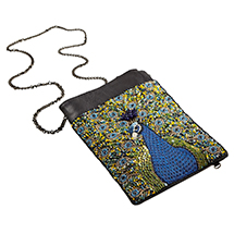 Alternate Image 3 for Mary Frances Beaded Peacock Phone Bag