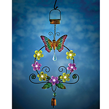 Alternate image for Butterfly Wreath Solar Light
