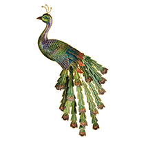 Alternate Image 1 for Peacock Feathers Wall Decor