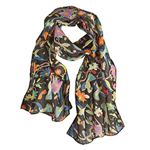 Product Image for Hummingbird and Butterflies Scarf