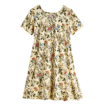 Alternate Image 1 for Floral Confetti Ivory Dress