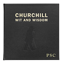 Winston Churchill Wit and Wisdom Personalized Leather Edition