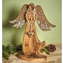 Product Image for Wooden Sparkling Angel