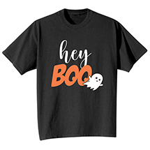 Alternate Image 1 for Hey Boo! T-Shirt or Sweatshirt