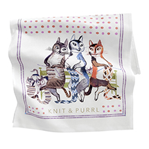 Knit & Purrl Tea Towel