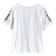 Alternate image Embroidered Sleeve T-Shirt