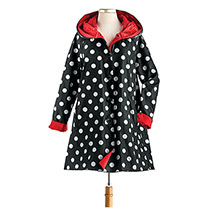 Alternate image for Polka Dot Reversible Raincoat