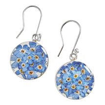 Alternate image for Forget-Me-Not Silver Earrings