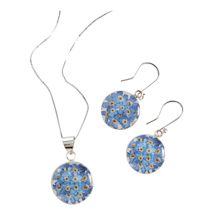Alternate image for Forget-Me-Not Silver Earrings