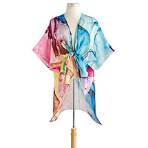 Alternate image Marbled Watercolor Kimono
