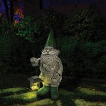 Alternate image for Garden Gnome with Solar Lantern
