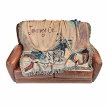 Alternate image for Journey On … Motorcycle Cotton Throw