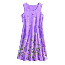 Alternate image for Lilac Cotton Sleeveless Dress