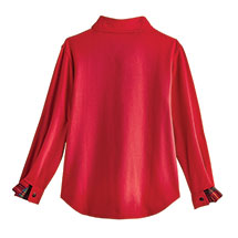 Alternate image Red Tartan Shirt Jacket