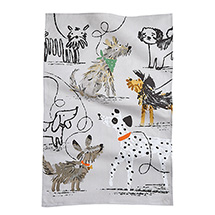 Alternate image Cat and Dog Tea Towel
