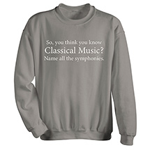 Alternate image All the Symphonies T-Shirt or Sweatshirt