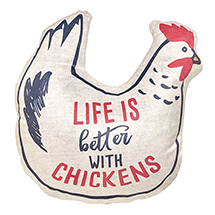 Alternate image Life is Better with Chickens Pillow