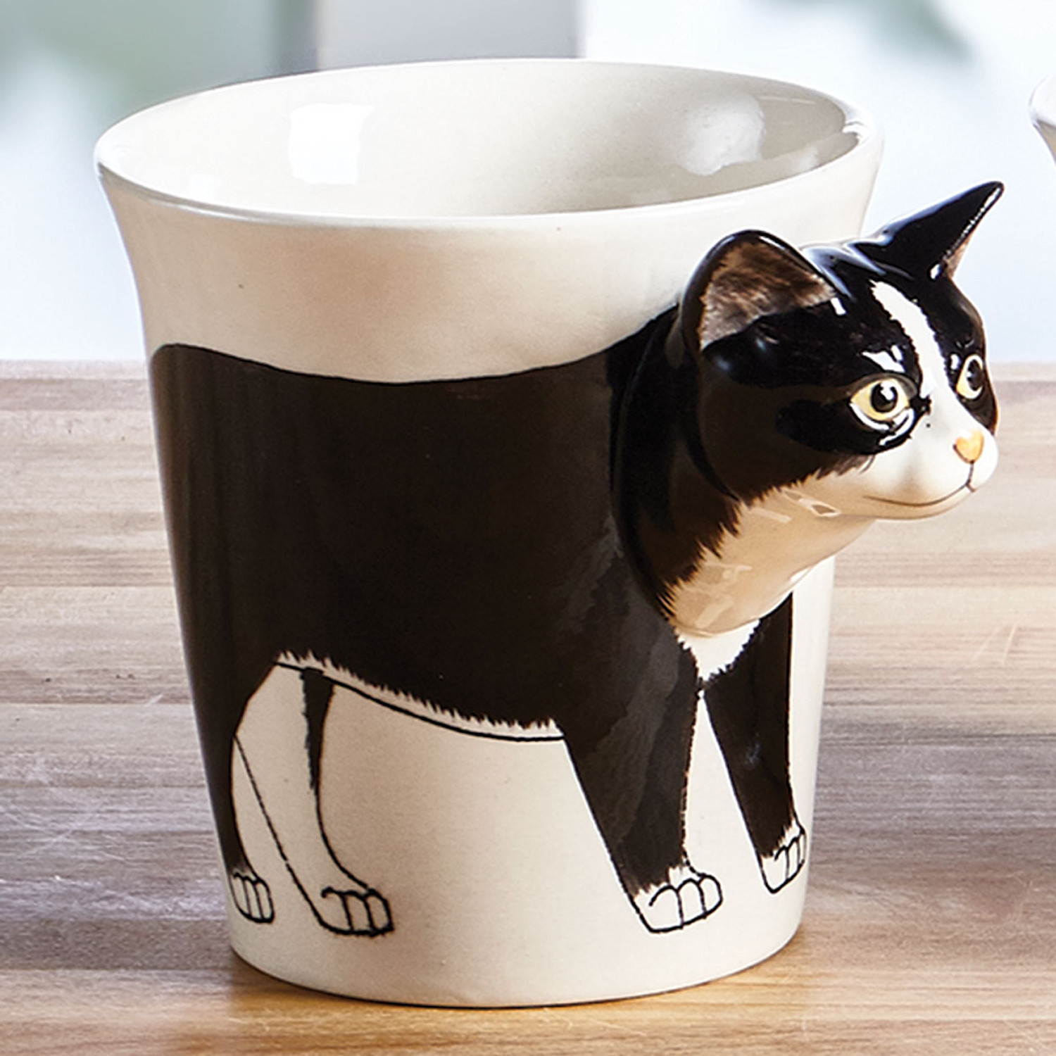 cat travel mug with handle
