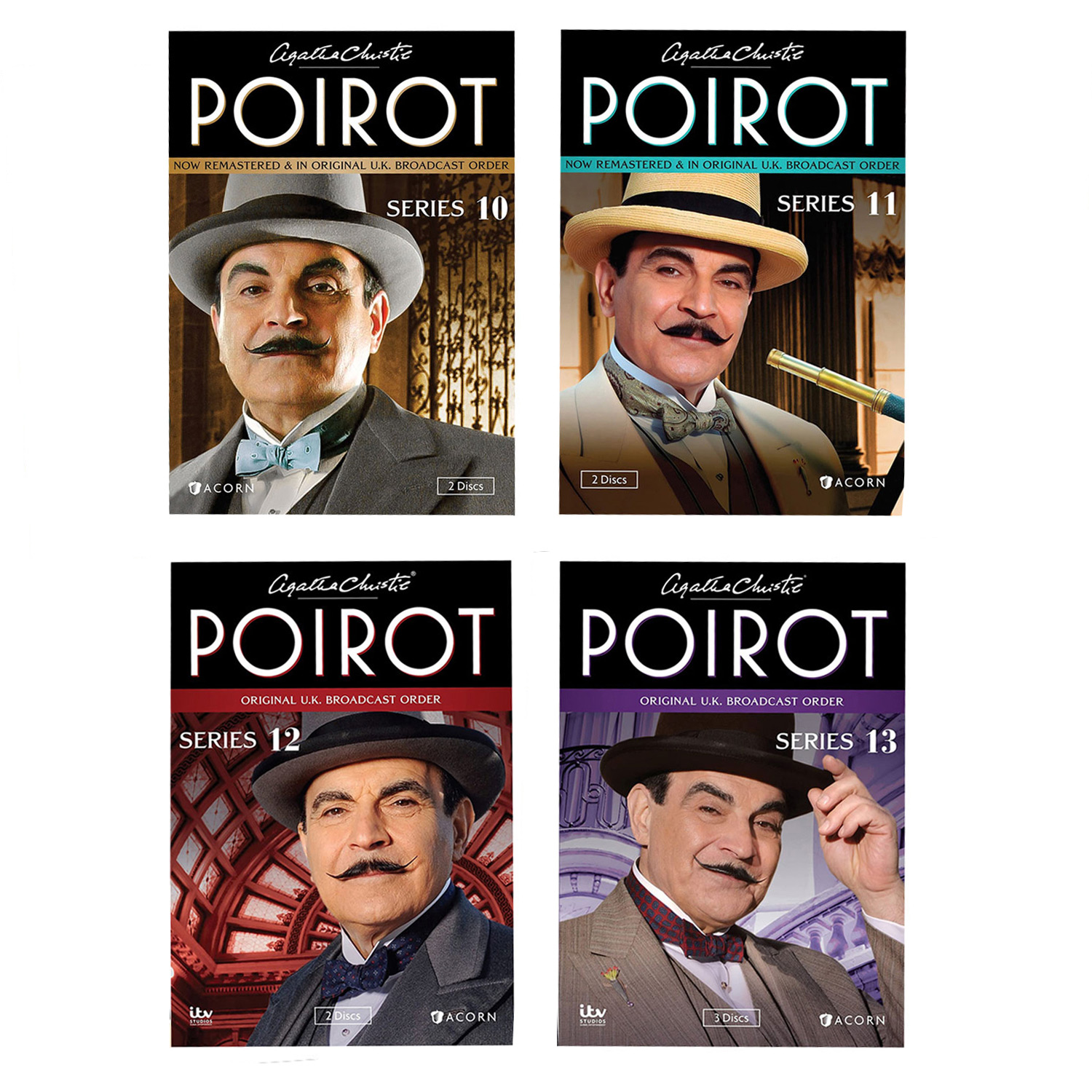 Poirot: Final 10-13 DVD Set Acorn |